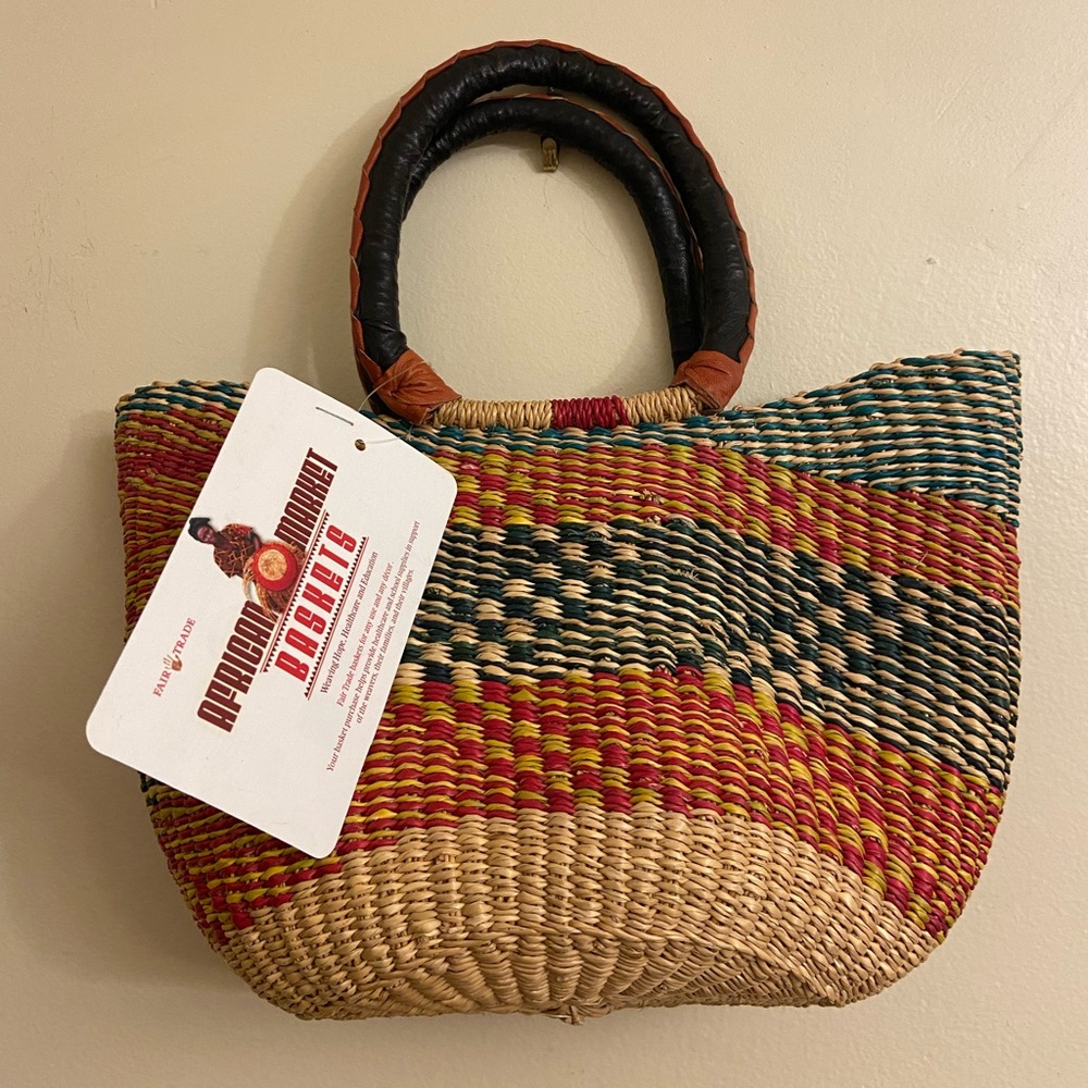 African small market tote
